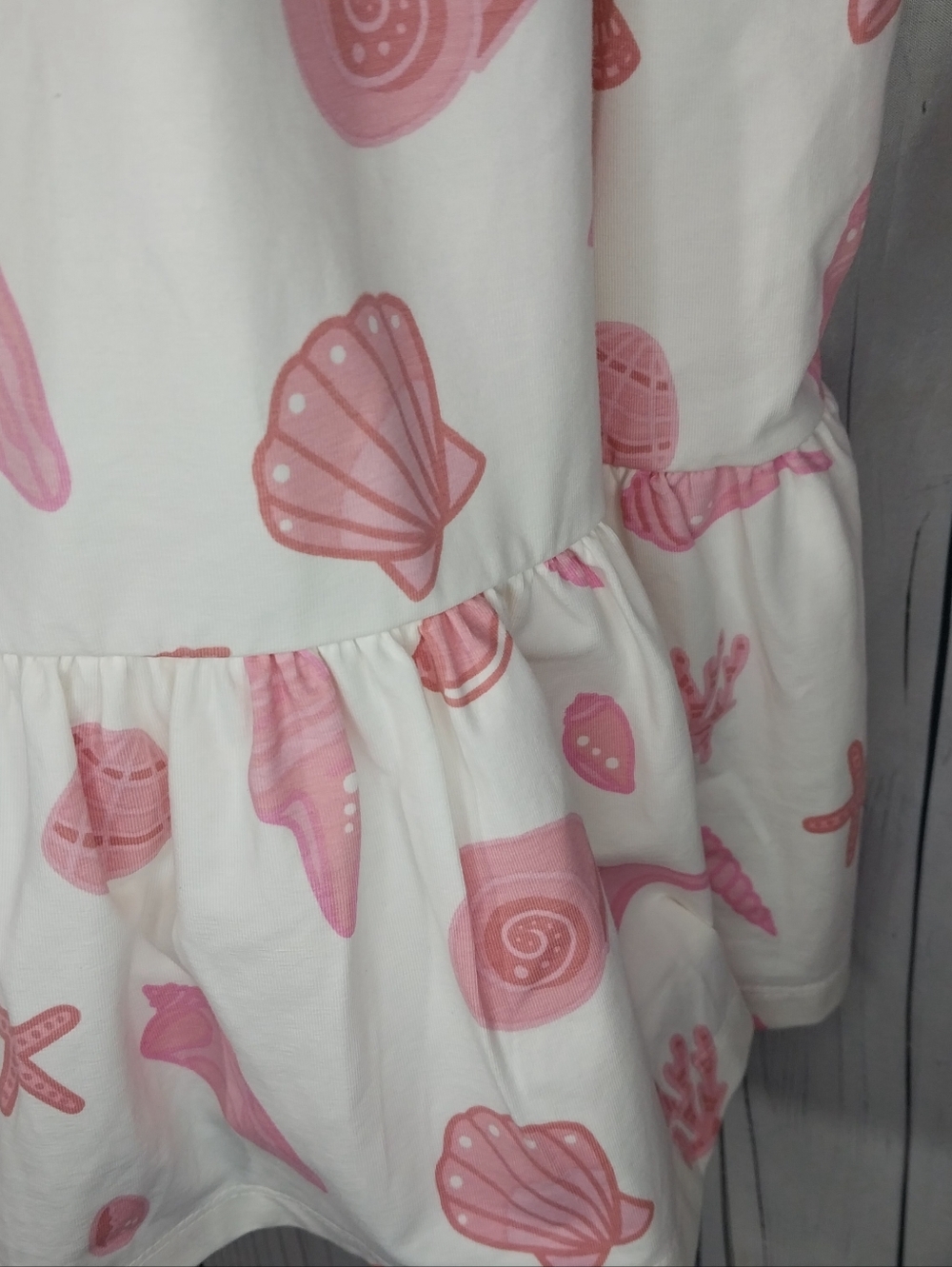 Monica & Andy Organic Life Of The Party Ruffle Hem Puff Sleeve Cottagecore Dress - Picture 5 of 11